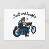 Built not bought Motorcycle Briefkaart (Voorkant)