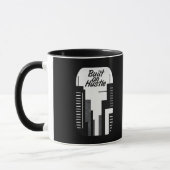 Built on Hustle City Skyline Minimalist Design Mok (Links)
