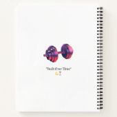 Built Over Time Motivational Dumbbell Spiral Noteb Notitieboek (Achterkant)
