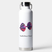 Built Over Time Motivational Water Bottle – Fitnes Waterfles (Voorkant)