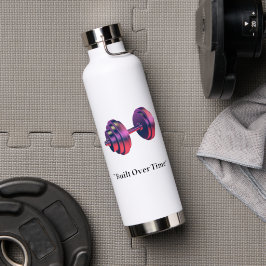 Built Over Time Motivational Water Bottle – Fitnes Waterfles