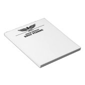 Built Strong Personalized Eagle Notitieblok (Schuin)