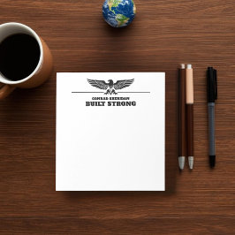 Built Strong Personalized Eagle Notitieblok
