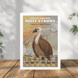 Built Strong Personalized Encouragement Card Kaart