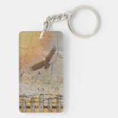 Built Strong Personalized Encouragement  Sleutelhanger (achterkant)