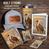 Built Strong Personalized Encouragement  Sleutelhanger