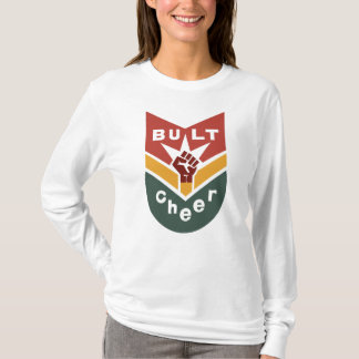 BUILT TO CHEER Raised-Fist Badge T-shirt
