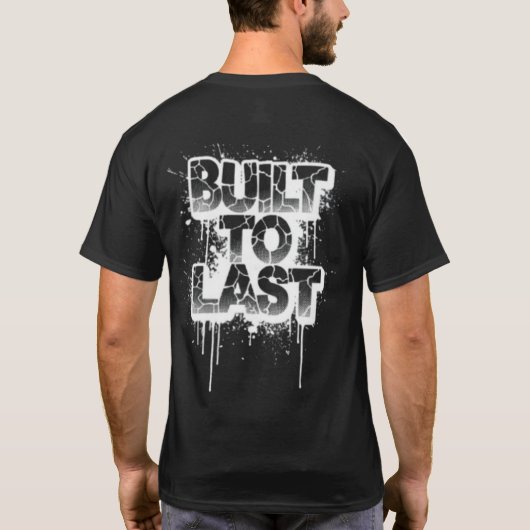 BUILT TO LAST – Streetwise Text Art W T-shirt (Achterkant)
