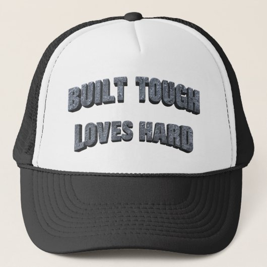 Built Tough Loves Hard Graphic - Blue-Collar Dad Trucker Pet (Voorkant)