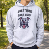 Built Tough Pit Bull - Bully Dog Lover Graphic Art Hoodie