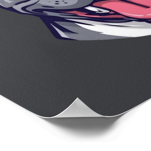 Built Tough Pit Bull - Bully Dog Lover Graphic Art Poster (Hoek)