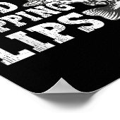 Buiptips en gescheurde lippen Schattige visserij v Poster (Hoek)