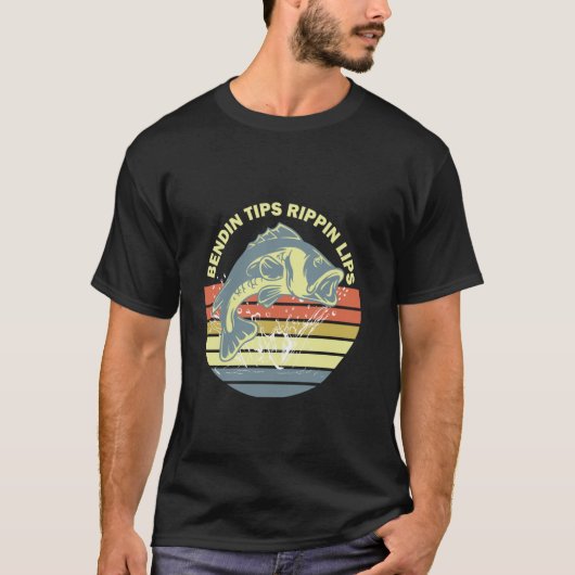 Buiptips Rippin Lips TSHIRT Grappige Visserij T-sh (Voorkant)