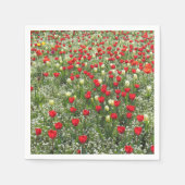 Buis van Tulpen Servetten (Voorkant)