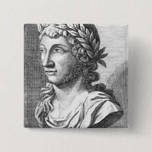 Buis van Xenophanes Vierkante Button 5,1 Cm