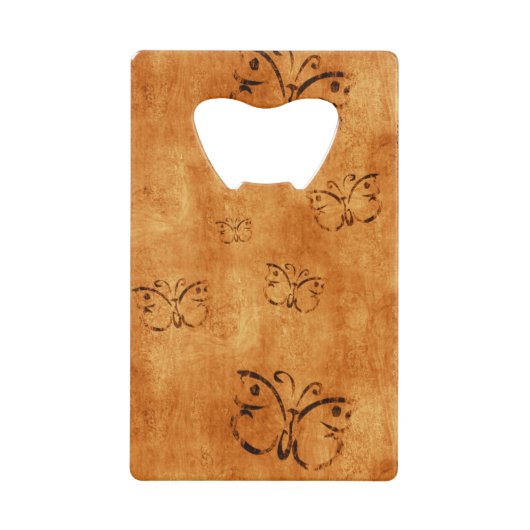  buisje op Oranje behangpapier Creditkaart Flessenopener (Voorkant)