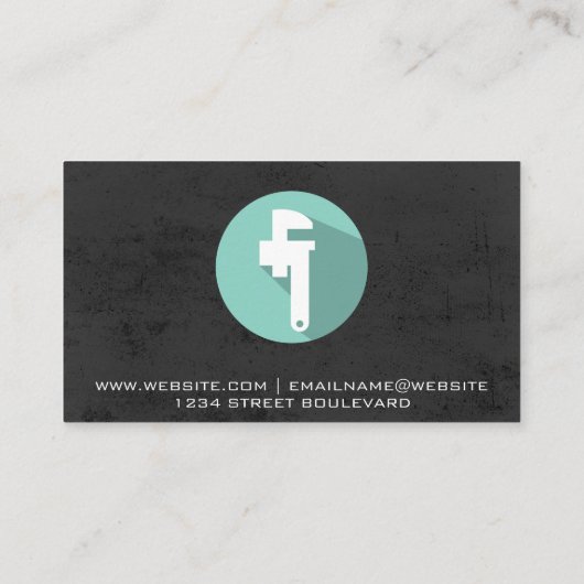 buissleutel | Gestructureerde achtergrond Visitekaartje (Achterkant)