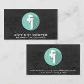 buissleutel | Gestructureerde achtergrond Visitekaartje (Voorkant / Achterkant)