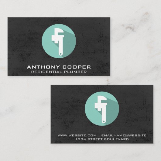 buissleutel | Gestructureerde achtergrond Visitekaartje (Voorkant / Achterkant)