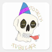 buisvormig vierkante sticker (Voorkant)