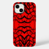 buisvormige zwarte en rode buizen Case-Mate iPhone case (Achterkant)