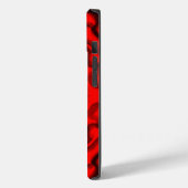 buisvormige zwarte en rode buizen Case-Mate iPhone case (Achterkant / Links)