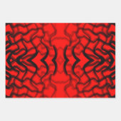 buisvormige zwarte en rode buizen inpakpapier vel (Voorkant 2)