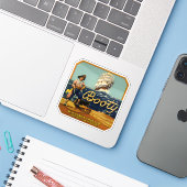 buit |  citrusetiket sticker (Laptop met iPhone)