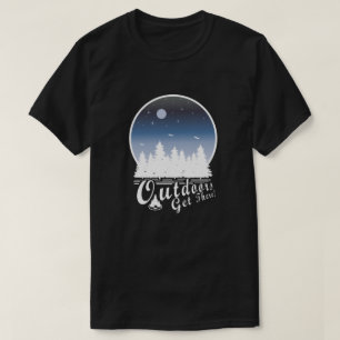 Buiten Aan de slag! Maan T-Shirt