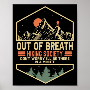 Buiten adem wandelen Society 1 Poster