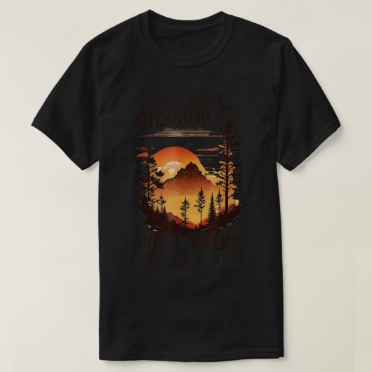 Buiten adem wandelende samenleving 5 t-shirt (Design voorkant)