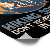 Buiten adem Wandelmaatschappij Berg Wandelen Wande Poster (Hoek)