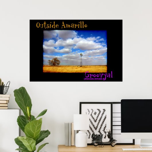 Buiten Amarillo Poster (Thuiskantoor)