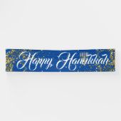 Buiten Banner-Happy Hanukkah Spandoek (Horizontaal)