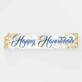 Buiten Banner-Happy Hanukkah Spandoek (Horizontaal)