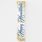 Buiten Banner-Happy Hanukkah Spandoek (Verticaal)