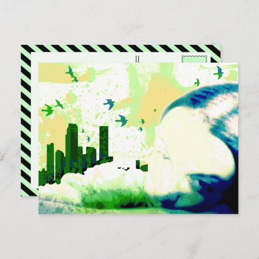 buiten bereik. briefkaart (Voorkant / Achterkant)