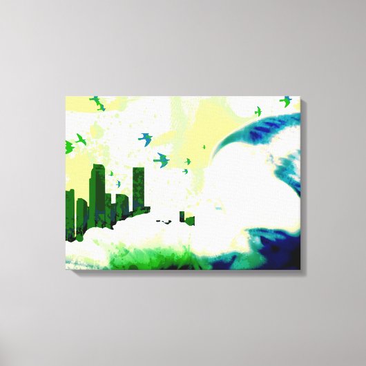 buiten bereik. canvas afdruk (Voorkant)