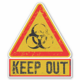 Buiten bereik houden sticker