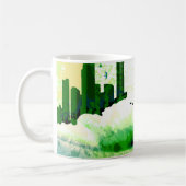 buiten bereik. koffiemok (Links)