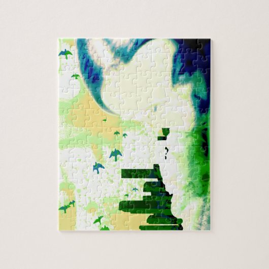 buiten bereik. legpuzzel (Verticaal)