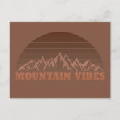 Buiten bergsfeer wandelaar liefhebber feestdagenkaart (Voorkant)