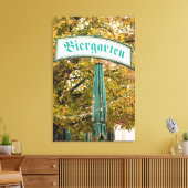 Buiten Biergarten Bord, Duitsland Canvas Afdruk (Insitu (Woonkamer))