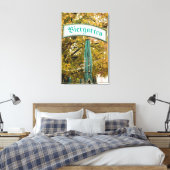Buiten Biergarten Bord, Duitsland Canvas Afdruk (Insitu (Slaapkamer))