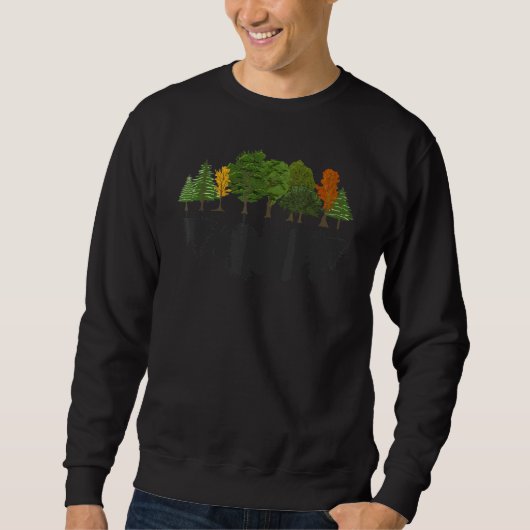 Buiten Bomen Wildlife Reflection Forest Natuur Trui (Voorkant)