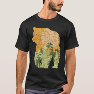 Buiten Bruin Beer Boten Dierlijke Natuur T-shirt