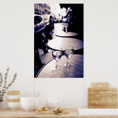 Buiten café, Parijs, Frankrijk Poster (Keuken)