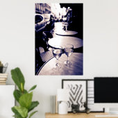 Buiten café, Parijs, Frankrijk Poster (Thuiskantoor)
