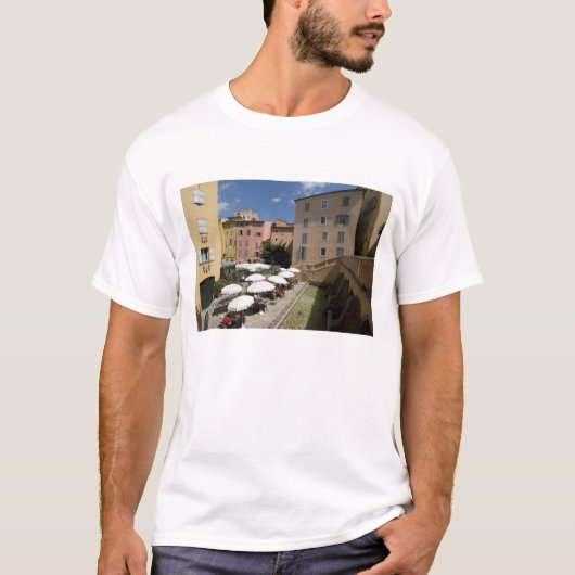 Buiten café, Place de l'Eveche, Grasse, T-shirt (Voorkant)