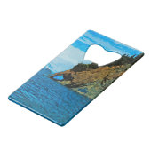 Buiten de baai van Seward Alaska Abstract Creditkaart Flessenopener (Voorkant Gekanteld)